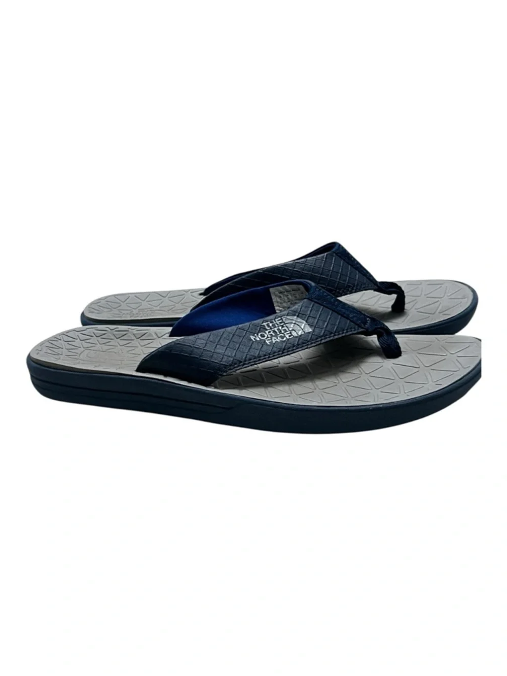 The North Face Base Camp Men's Flip Flop Sandals Navy Gray Size 9